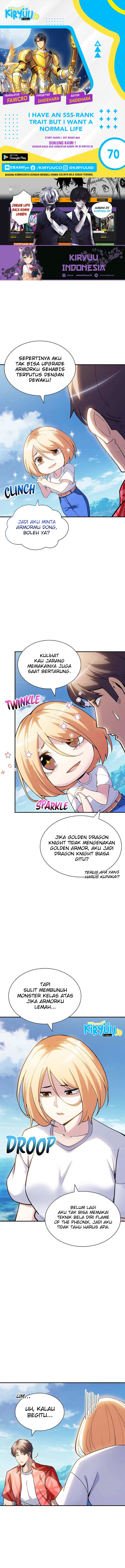 Halaman 1 dari I have an SSS-rank Trait, but I want a Normal Life Chapter 70