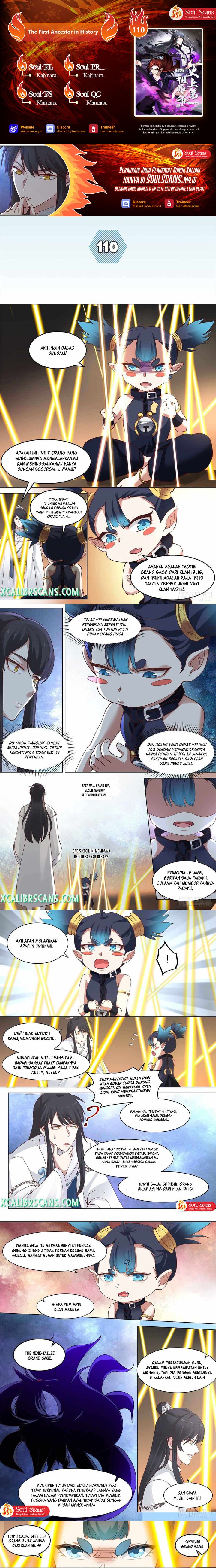 Halaman 1 dari The First Ancestor in History Chapter 110
