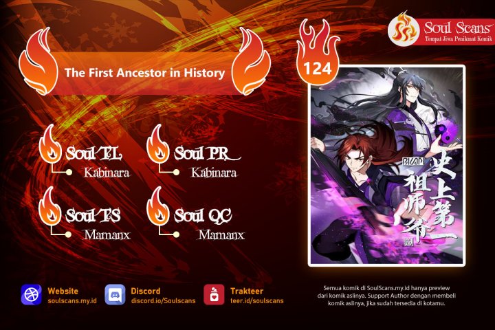 Halaman 1 dari The First Ancestor in History Chapter 124