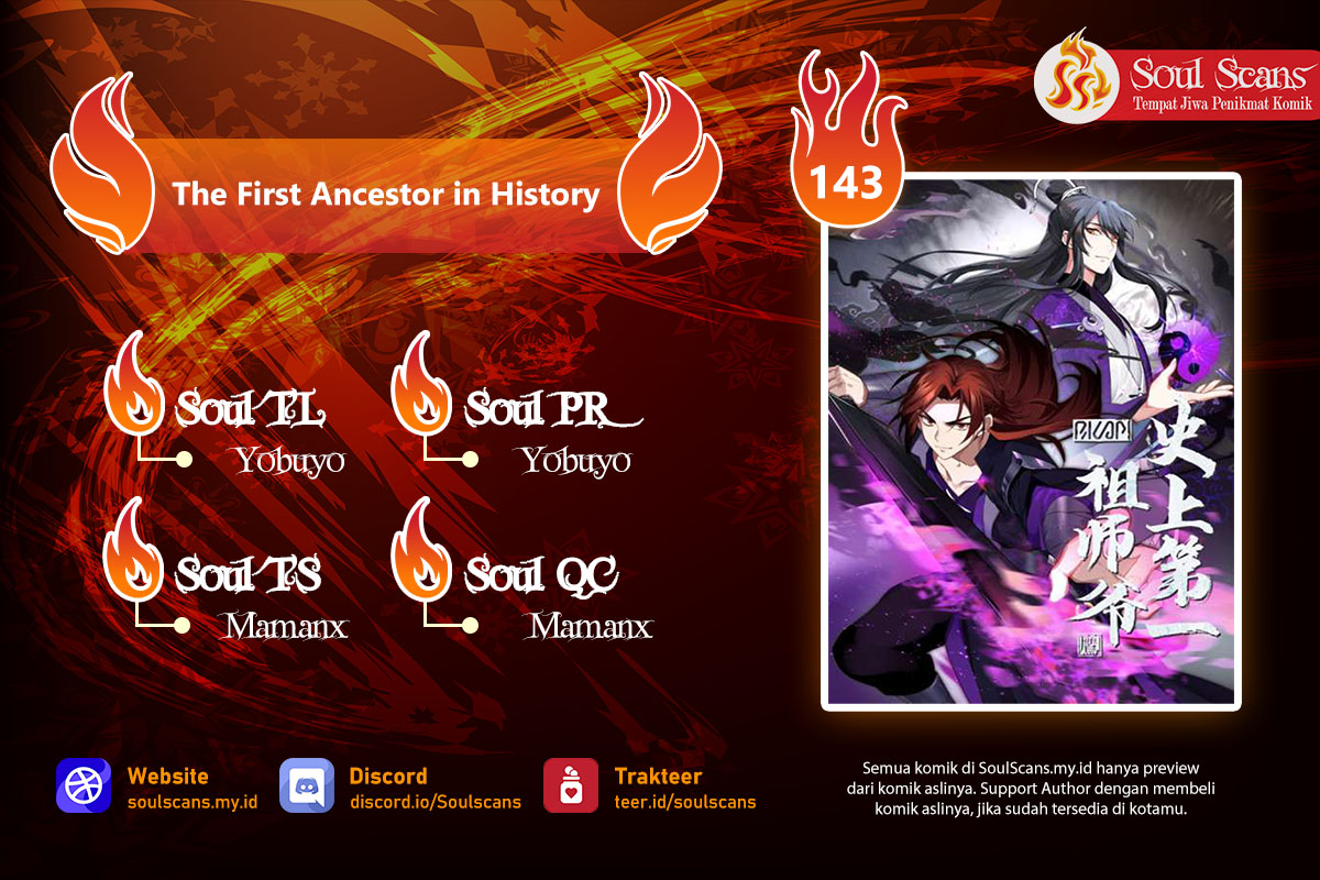 Halaman 1 dari The First Ancestor in History Chapter 143