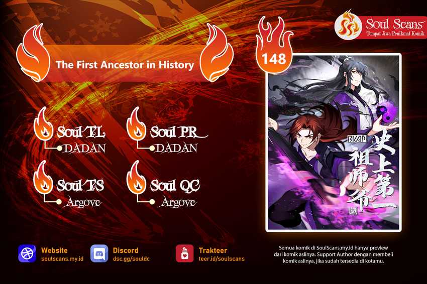 Halaman 1 dari The First Ancestor in History Chapter 148