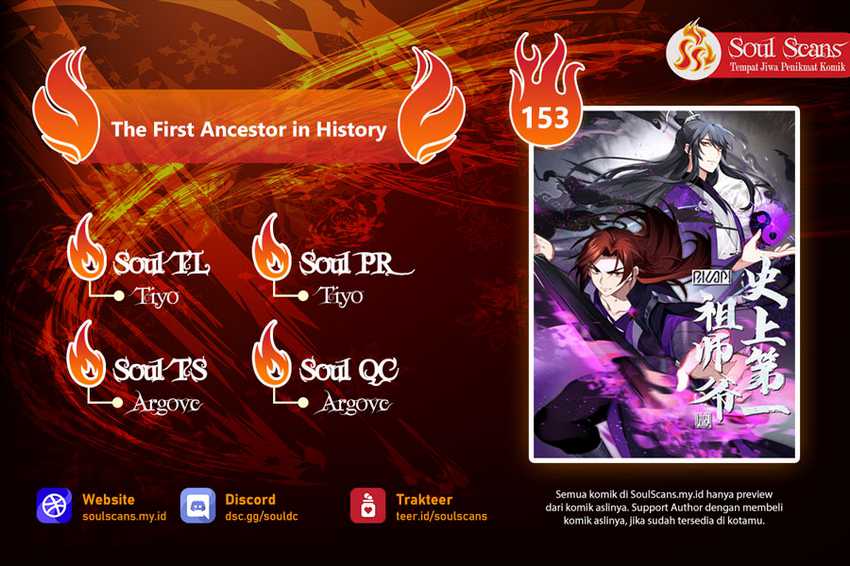 Halaman 1 dari The First Ancestor in History Chapter 153