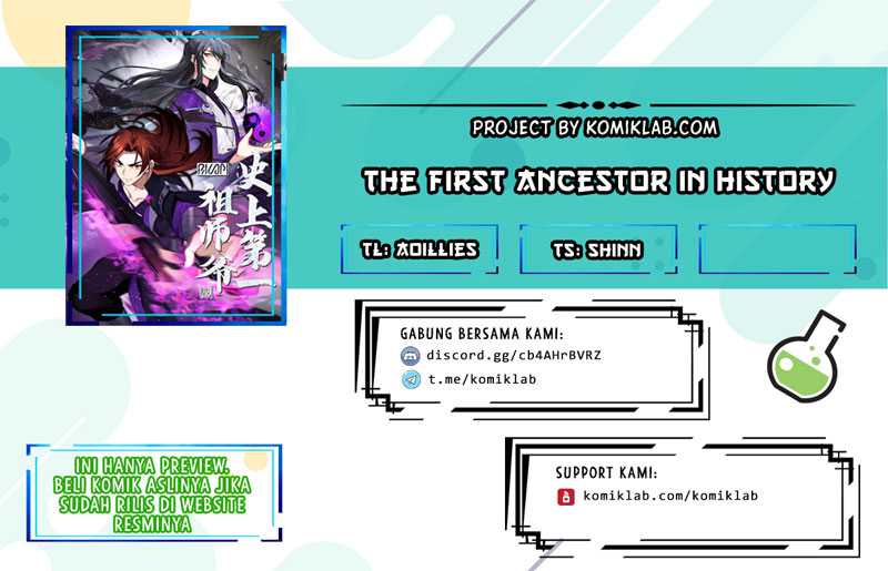 Halaman 1 dari The First Ancestor in History Chapter 33