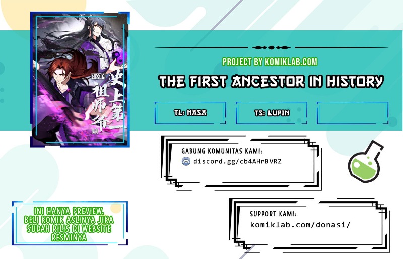 Halaman 1 dari The First Ancestor in History Chapter 95